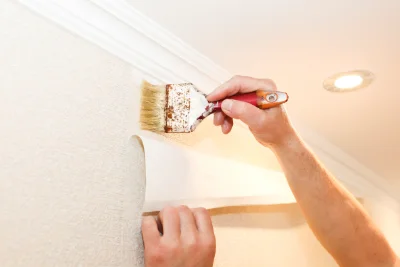 Pose de papier peint à Auzat — revêtements muraux et toiles de verre